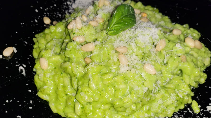 Risotto al pesto