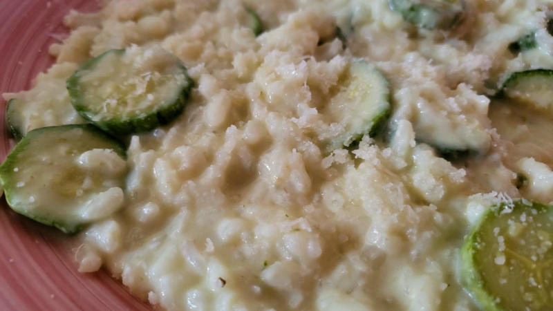 Risotto con zucchine e Philadelphia