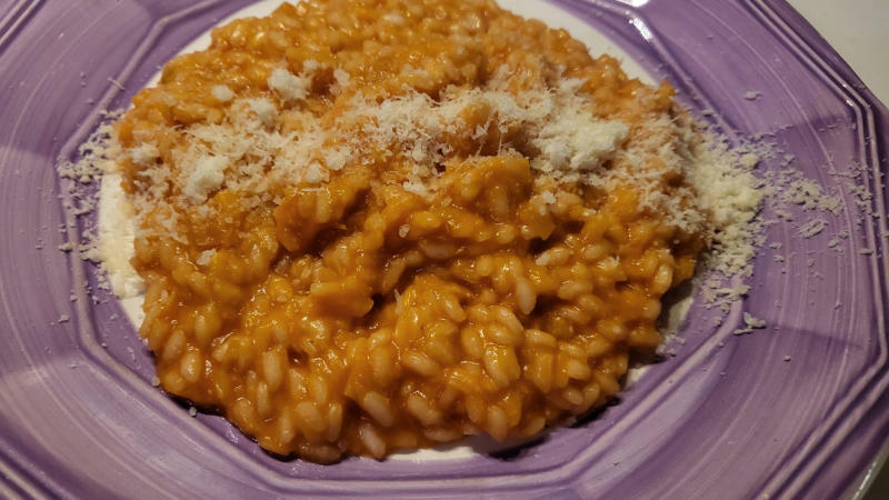 Risotto ai porri e pomodoro