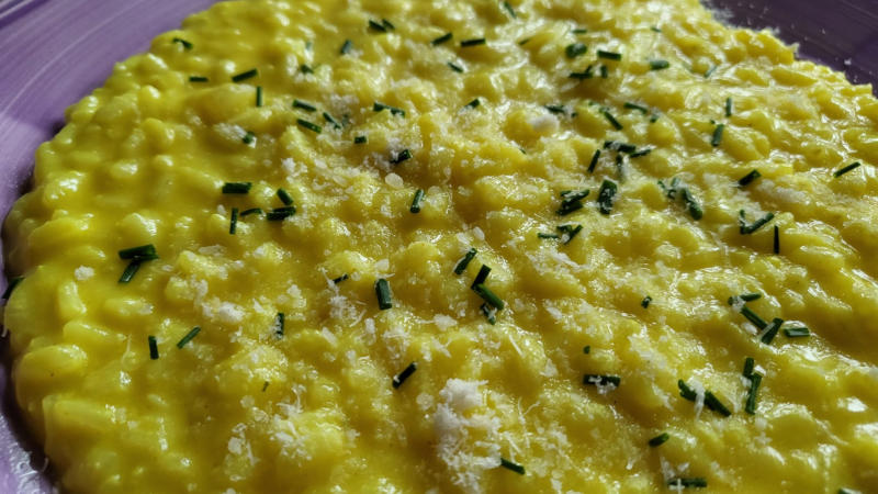 Risotto alla curcuma e Philadelphia